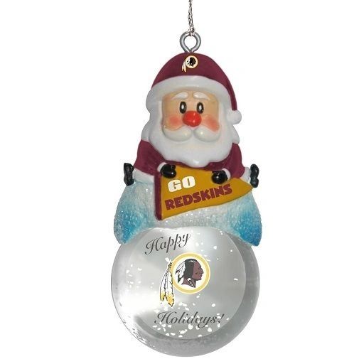 Washington Redskins Snowglobe ChristmasTree Ornament
