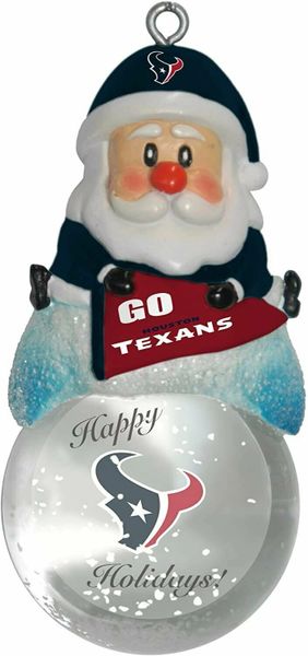 Houston Texans Snowglobe Christmas Tree Ornament