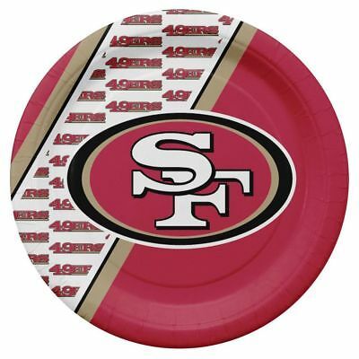 San Francisco 49ers 10" Disposable Paper Plates 20 Count Partyware