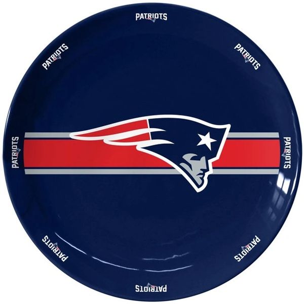 New England Patriots Team Logo Ceramic Serving Plates 11"
