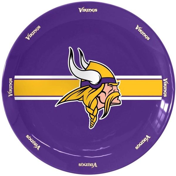 Minnesota Vikings Team Logo Ceramic Serving Plates 11"