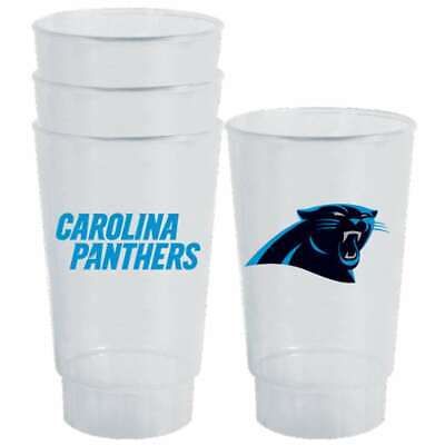 Carolina Panthers Acrylic Tumblers 4 Pack,16oz each