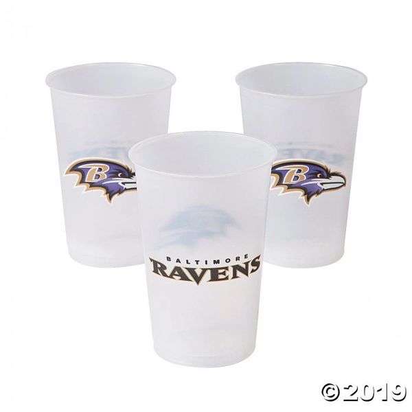 Baltimore Ravens Acrylic Tumblers 4 Pack,16oz each