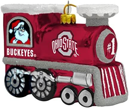 Ohio State Buckeyes Christmas Tree Ornament - Train