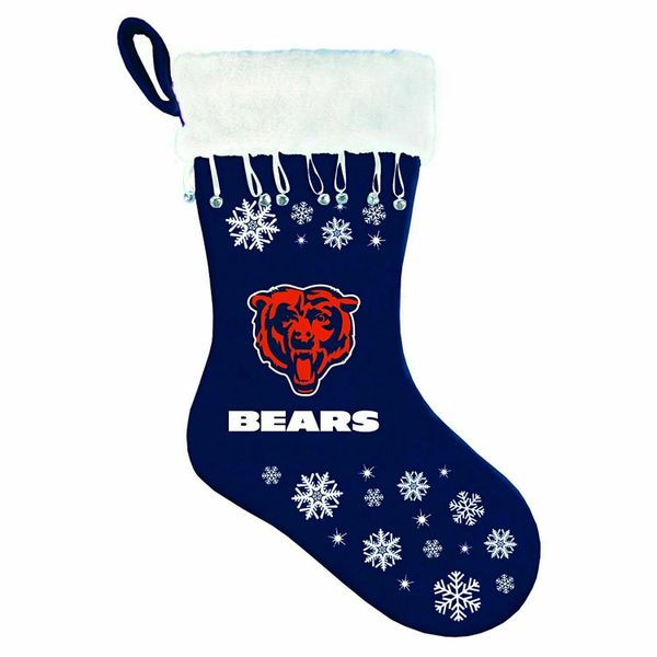 Chicago Bears Christmas Stocking w/Bells