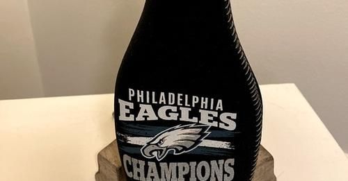 Philadelphia Eagles Bowl SB LII Bottle Cooler Koozie