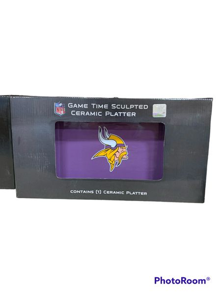 Minnesota Vikings Ceramic Serving Platter 15x8" NFL