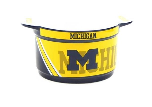 Michigan Wolverines 23oz Ceramic "Twist" Snack Bowl