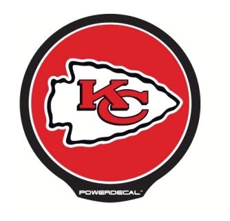 Kanas City Chiefs LED Window Decal Light Up Logo Powerdecal NFL