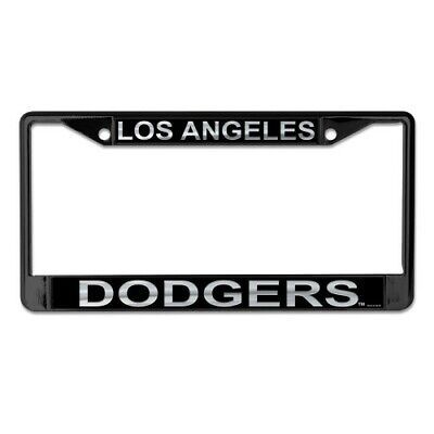 Los Angeles Dodgers Laser Black Chrome License Plate Frame MLB Licensed