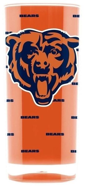 Chicago Bears Acrylic Tumbler Cup 20oz. Square Insulated/Shatterproof NFL Licensed FREE SHIPPING