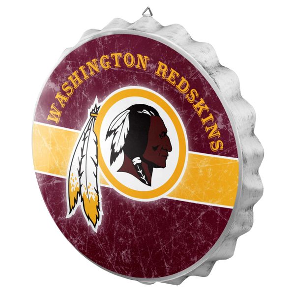 Washington Redskins Bottlecap Wall Siign 12" x 12" NFL