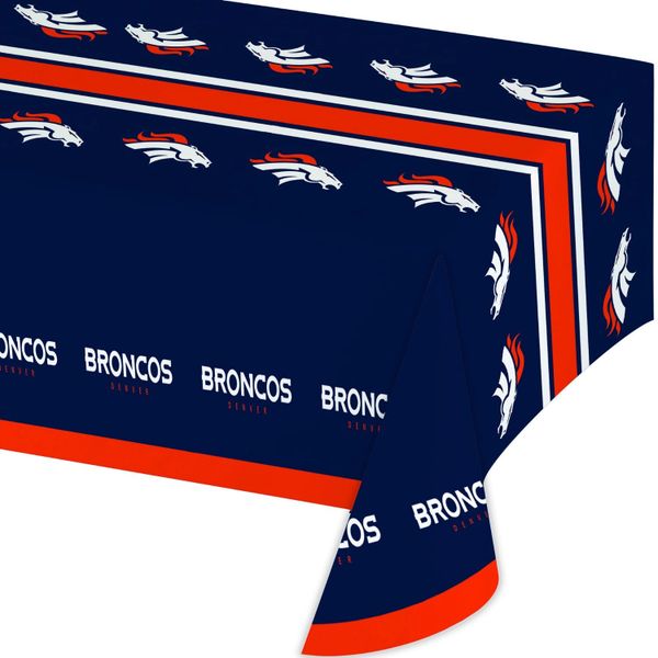 NFL Denver Broncos Tablecloth Table Cover By Creative Converting