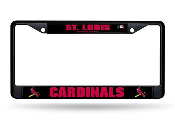 St Louis Cardinals BLACK Chrome Metal License Plate Frame Custom MLB Licensed