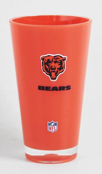 Chicago Bears Acrylic Tumbler Cup 20oz Round Insulated/Shatterproof NFL Licensed FREE SHIPPING
