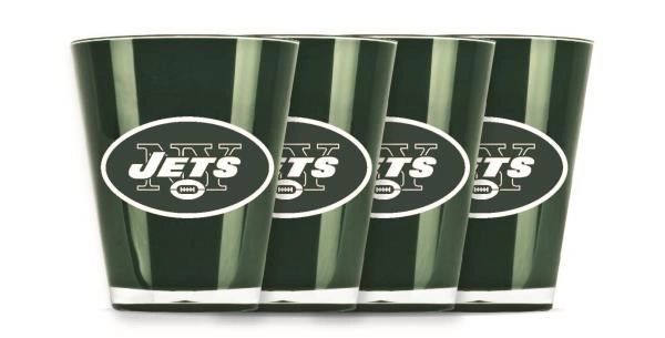 New York Jets Shot Glasses 4 Pack Shatterproof NFL
