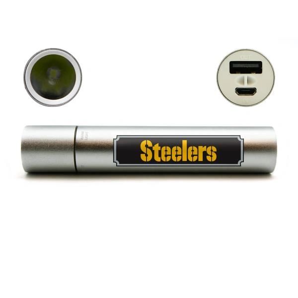 Pittsburgh Steelers Portable Device Charger-Flashlight-Hand Warmer NFL