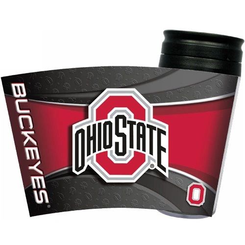 Ohio State Buckeyes Insulated Thermal Travel Mug Tumbler Coffee Cup NCAA