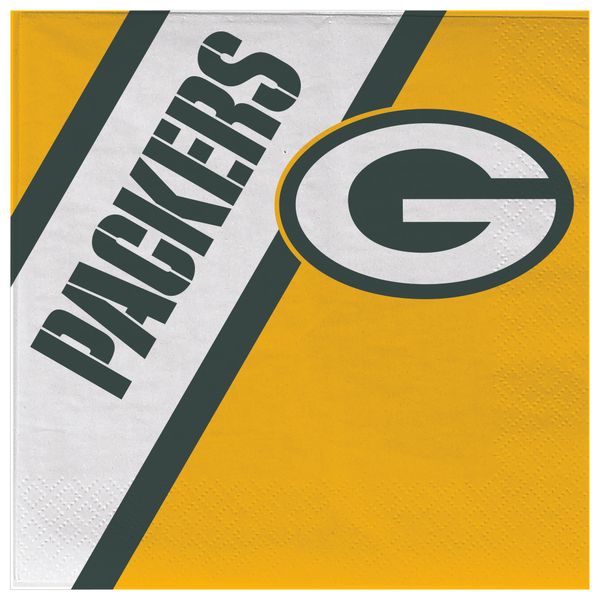 Green Bay Packers Disposable Paper Napkins 20 Count Partyware
