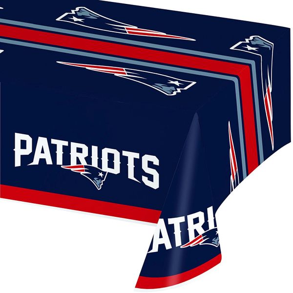 New England Patriots Plastic Table Cover 54" x 102"