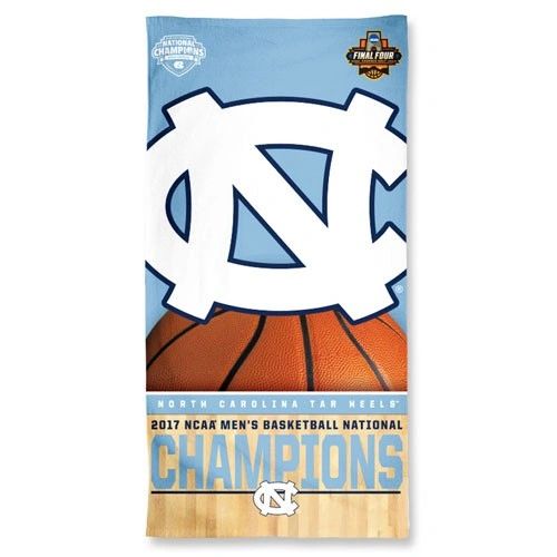 North Carolina Tar Heels 2017 Champions Beach Towel NCAA Licensed