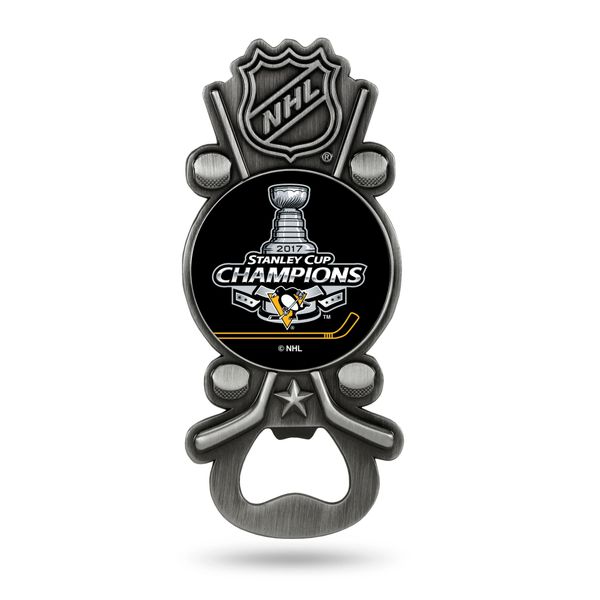 Pittsburgh Penguins 2017 Champions Bottle Opener Magnetic Party Starter NHL