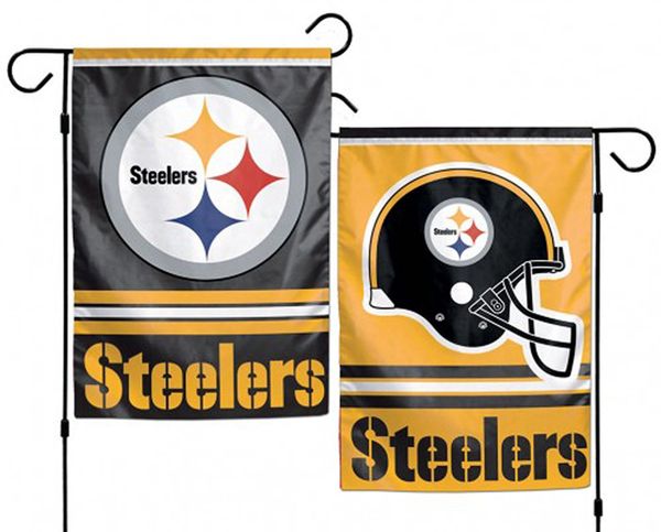 Pittsburgh Steelers 2 Sided Garden Flag 12" x 18" NFL Licensed