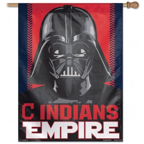 Cleveland Indians Empire Darth Vader Vertical Flag 22" x 38"