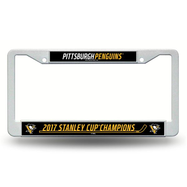 Pittsburgh Penguins "2017 Stanley Cup Champions" License Plate Frame NHL