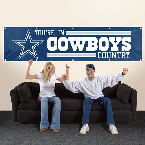 Dallas Cowboys 2' x 8' Wall Banner Flag NFL Licensed