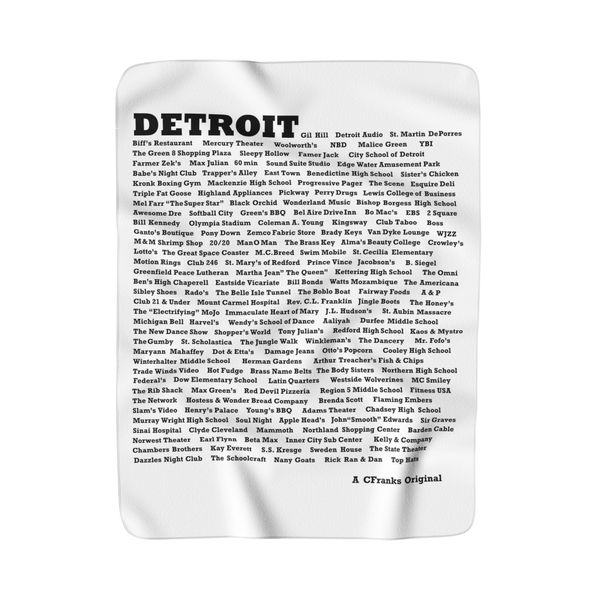 ID Detroit Fleece Blanket