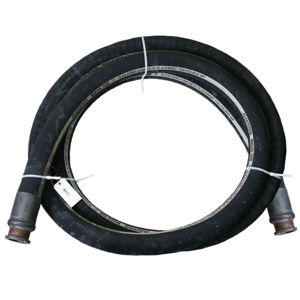 3" x 25' Flex Chord Fabric Concrete Pump Hose HD to HD