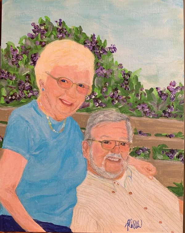painting of deceased parents