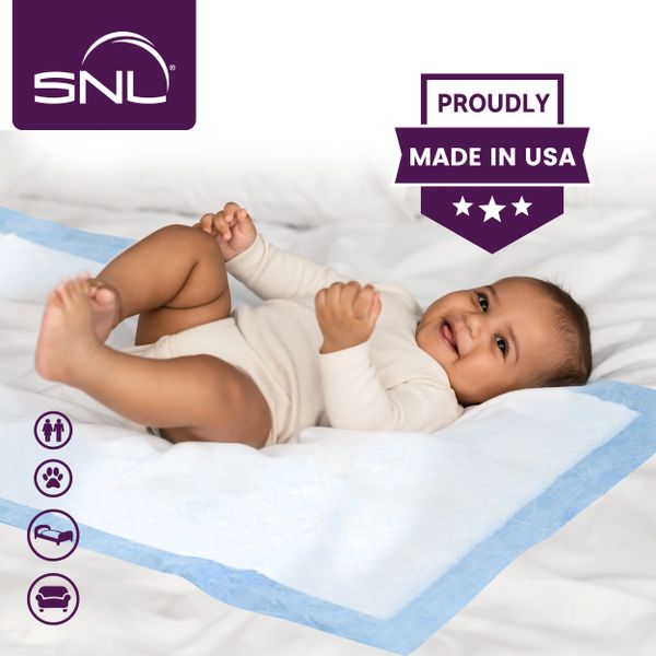 SNL Quality 23 x 36 in. Disposable Underpads - Chux - Large Size - Case of  150