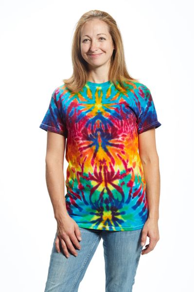 Crackle Tee - Rainbow Chakra Crackle