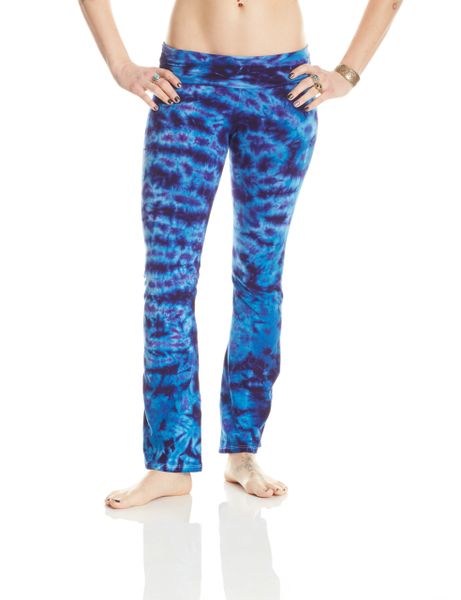 Yoga Pants - Purple and Peacock | Sew It Seams Tie Dye