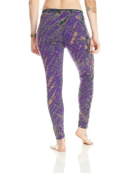 Leggings - Purple with Royal Blue and Jade