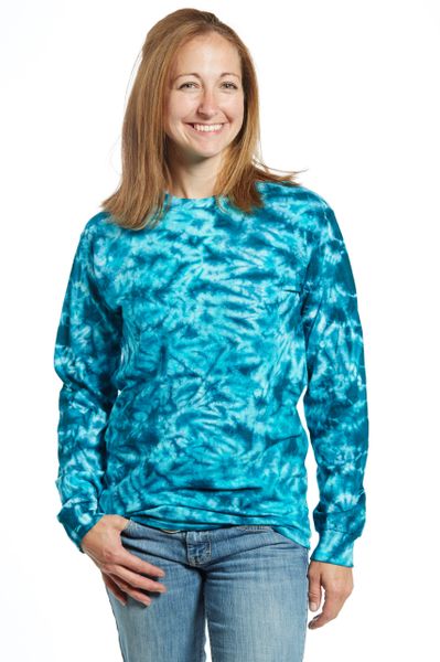 Crackle Tee - Teal | Sew It Seams Tie Dye