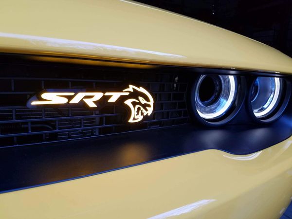 SRT Hellcat illuminated badge | X-Lume illuminated Car Products