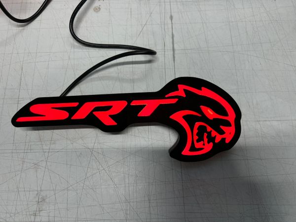 SRT Hellcat illuminated badge | X-Lume illuminated Car Products