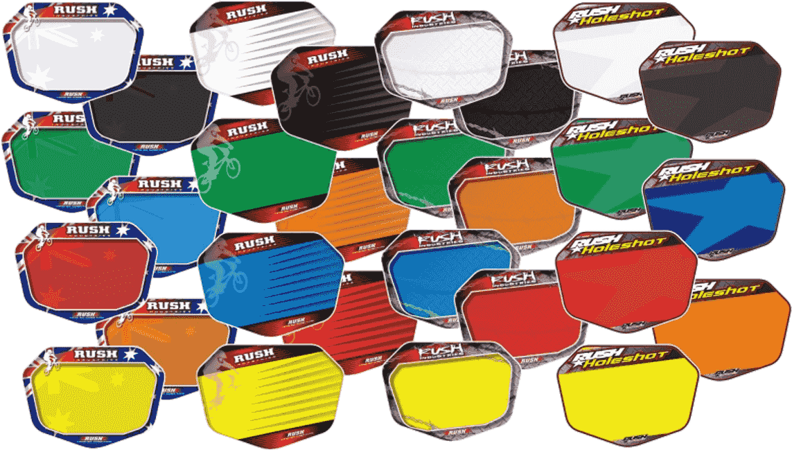 Rush Industries Custom Bmx Plates, Cycling Merchandise Rush Industries