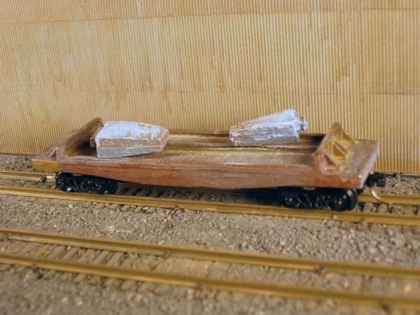 N Scale 40' Mill Car w/ 2 Ingots