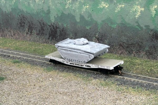 LVT(A)-4 "Amtank" on 40' US Navy Flatcar