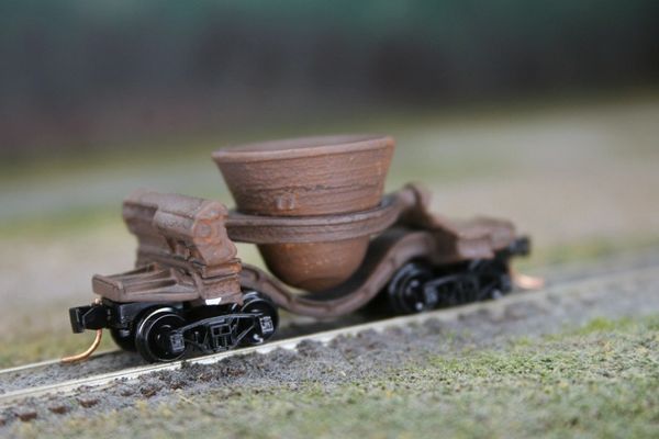 N Scale "Dead Line" Single Thimble Slag Car