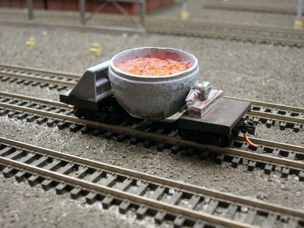 N Scale Single Pot Slag Car