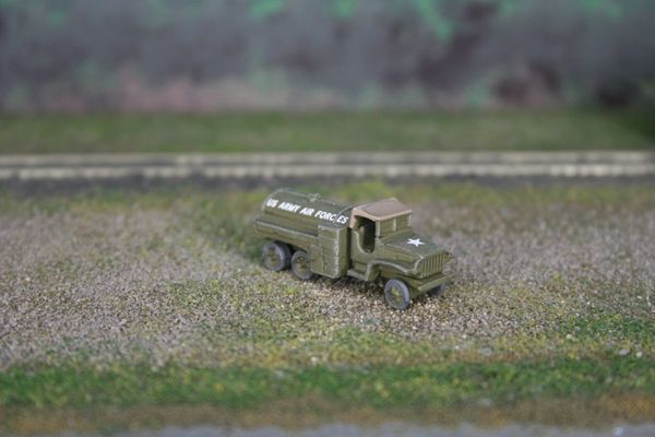 US Army Chevrolet 2 1/2 Ton Fuel/Oil Tank Truck, Canvas Top Cab