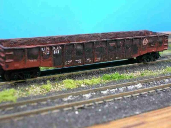 N Scale 50' Steel RR Gondola - Union RR