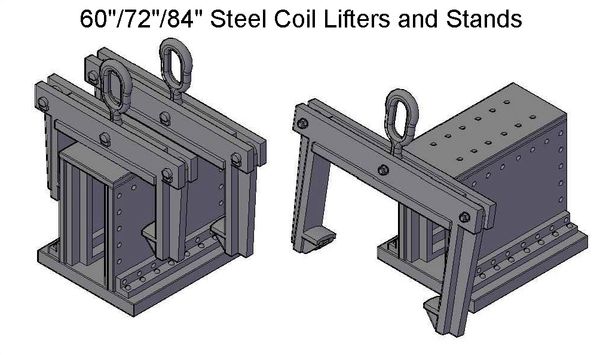 60"/72"/84" Steel Coil Lifters and Stands