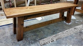 AngleD Rustic Table and Bench