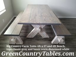 Big Country Farm Table and Bench